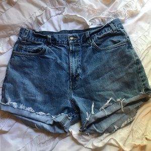 vintage jean shorts